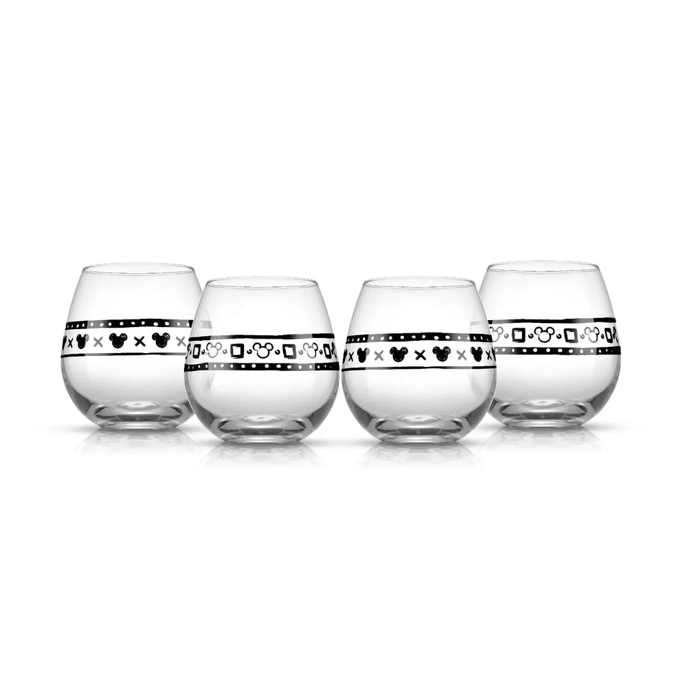 Set of 4 picnic drinking glassses with Mickey