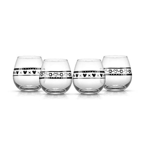 Set of 4 picnic drinking glassses with Mickey