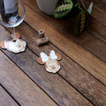 Load image into Gallery viewer, Set of 2 wooden coasters of Mickey &amp; Minnie
