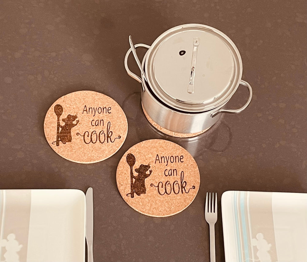 Cork Trivet with Remy from Ratatouille