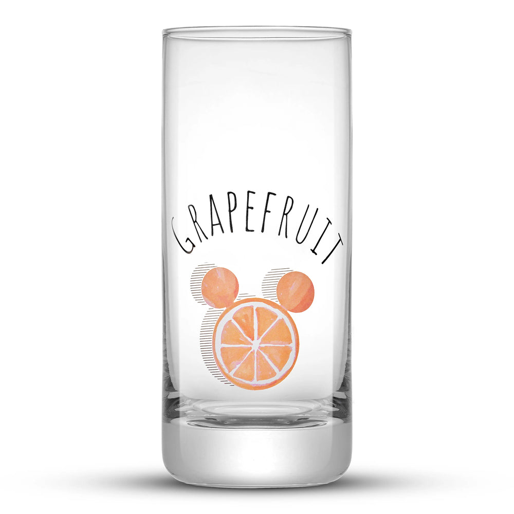 Set of 4 citrus drinking glasses with Mickey