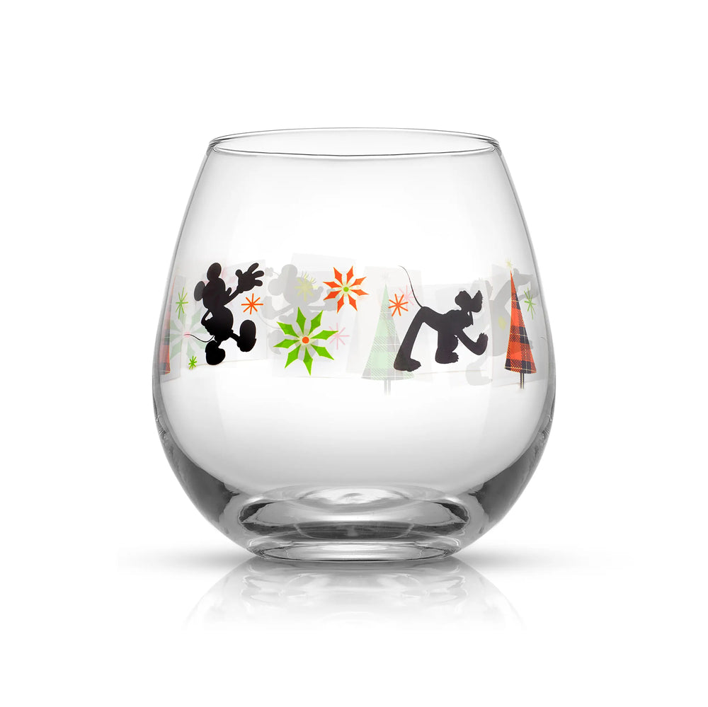 Set of 4 Christmas glasses with Mickey