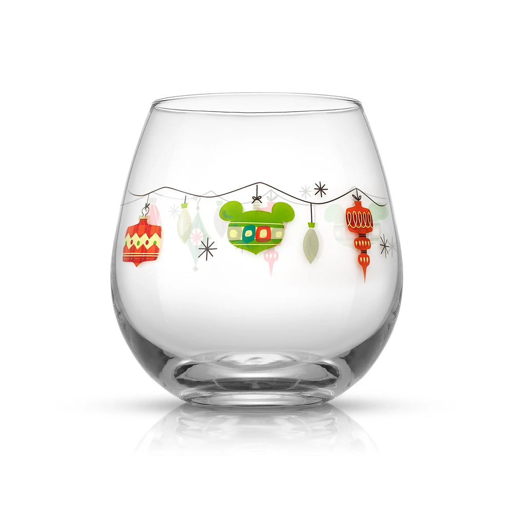 Set of 4 Christmas glasses with Mickey