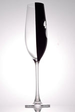 Afbeelding in Gallery-weergave laden, Set of 2 luxury champagne glasses in black with Mickey
