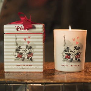 Maison Francal Disney Perfumed Candle + Fragrance Diffuser: Mickey & Minnie Love in Paris